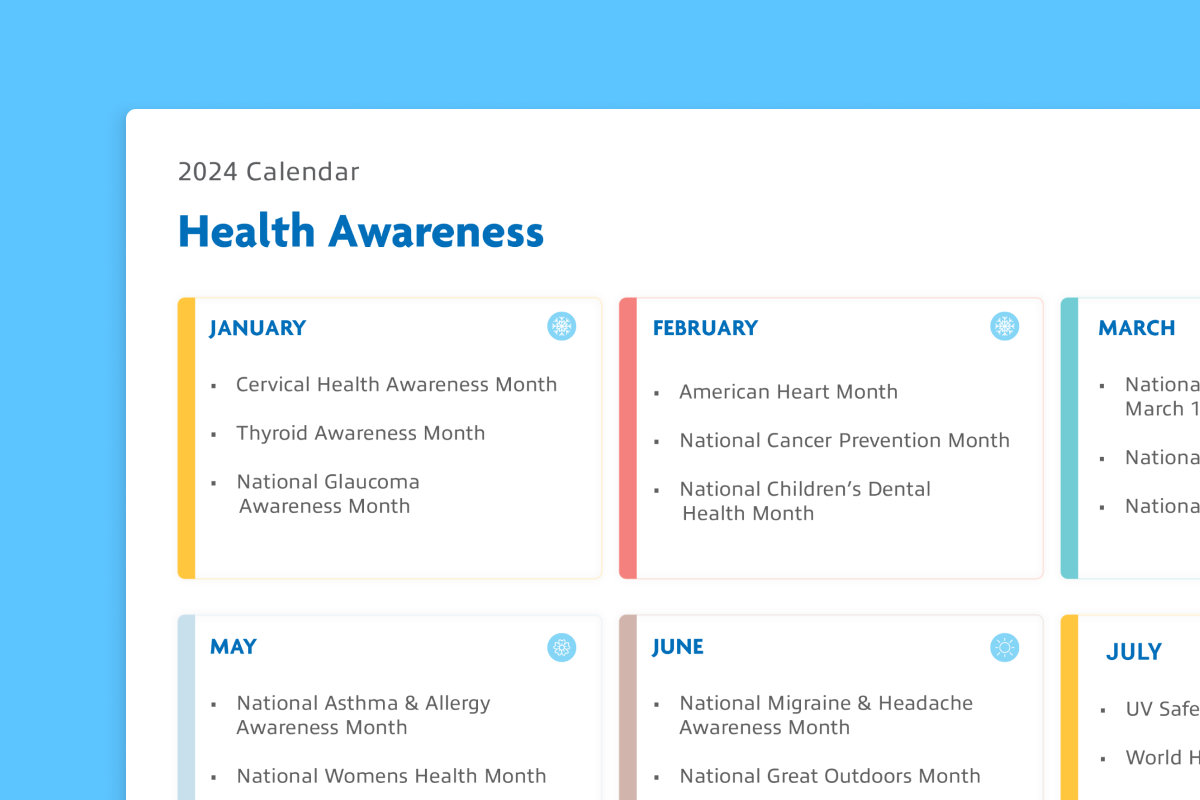 awareness calendar