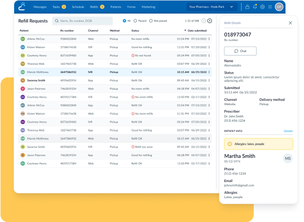 software for refills pharmacy