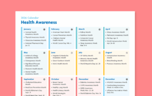 2026 health awareness calendar