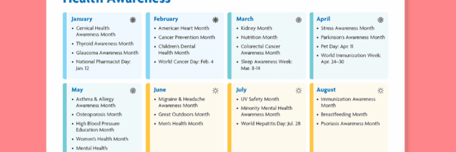 Market Your Pharmacy with a 2026 Health Awareness Calendar