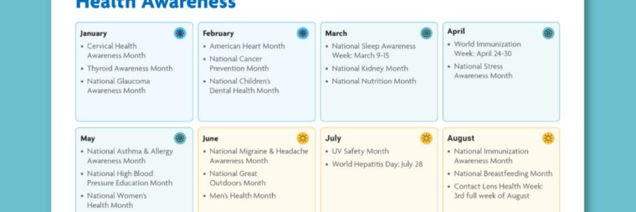 Market Your Pharmacy with a 2025 Health Awareness Calendar