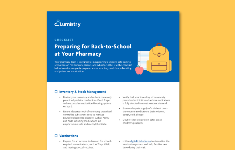 Checklist: Preparing for Back-to-School at Your Pharmacy