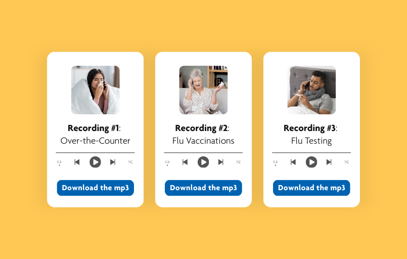 Flu Season On-Hold Messaging for Your IVR (MP3 Audio Clips)