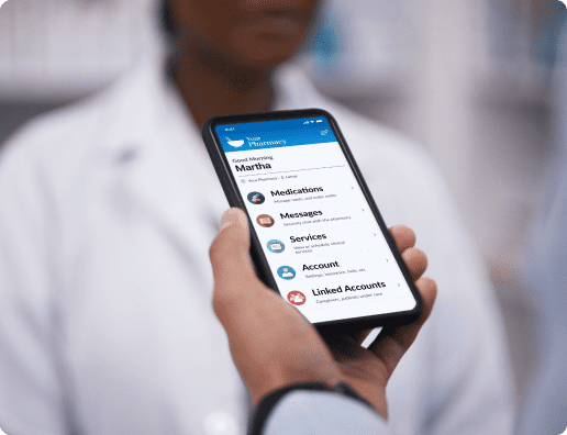 patient app in hand